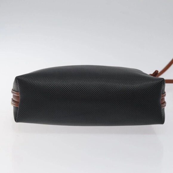 BOTTEGA VENETA Shoulder Bag PVC Black Brown gold Auth - Picture 10 of 16